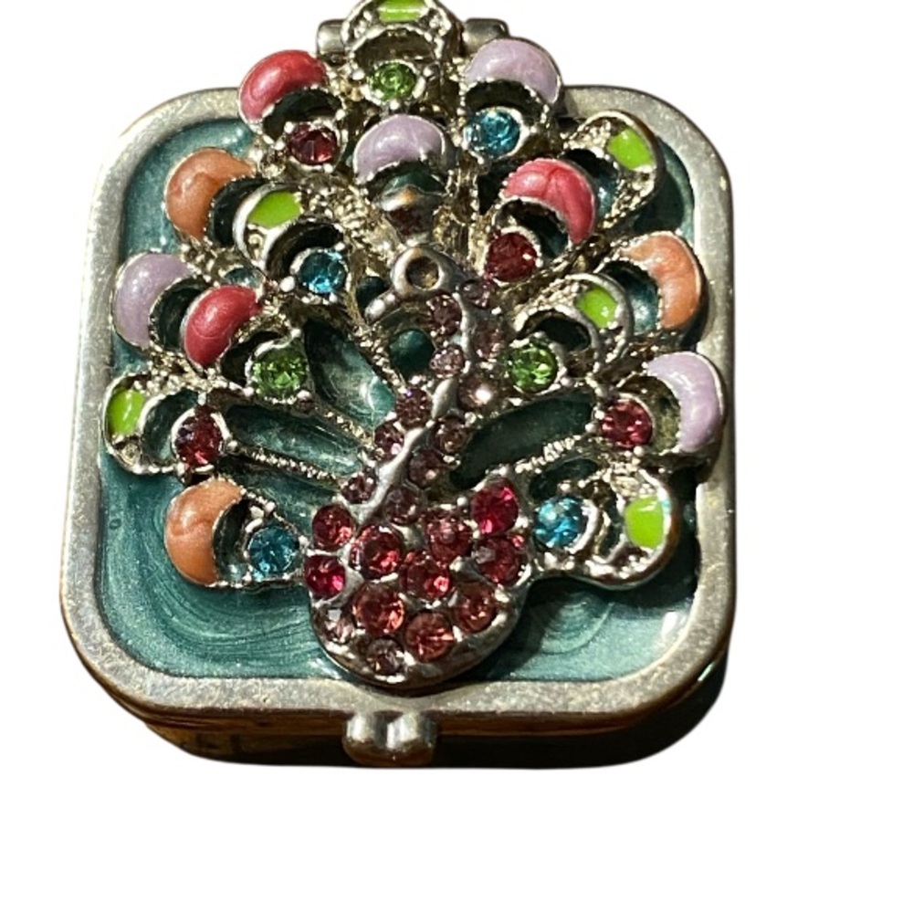 Papyrus Colorful Peacock Design mini Box  jewelry,treasure or ring box